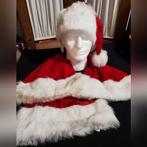 3 Festive Red and White Santa Hats